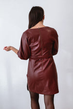 Kiara Faux Leather Mini Dress