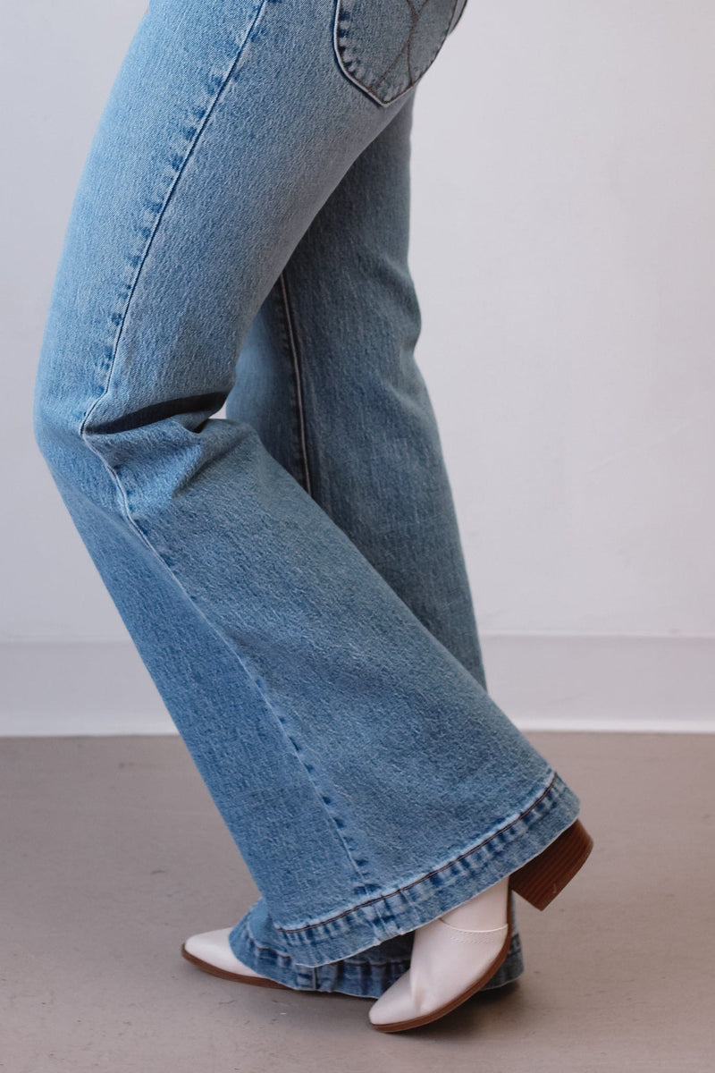 Rolla’s Eastcoast Flare Jeans- Salty Blue