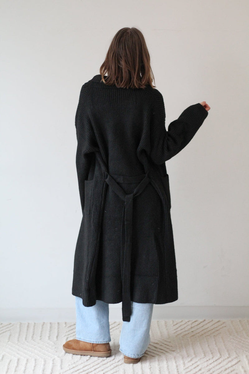 Krissy Belted Sweater Duster