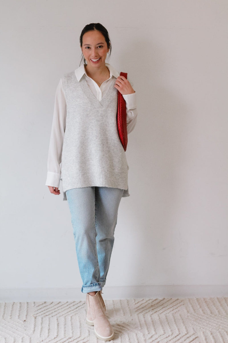 Edie Grey Sweater Vest