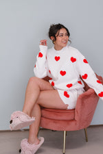 Show Me Your Mumu Go-To Sweater Tossed Hearts