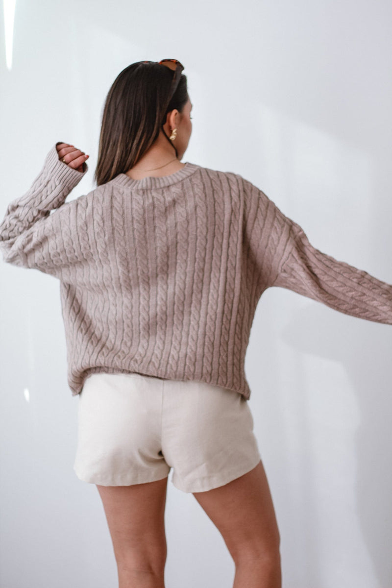 Ami Cable Knit Sweater