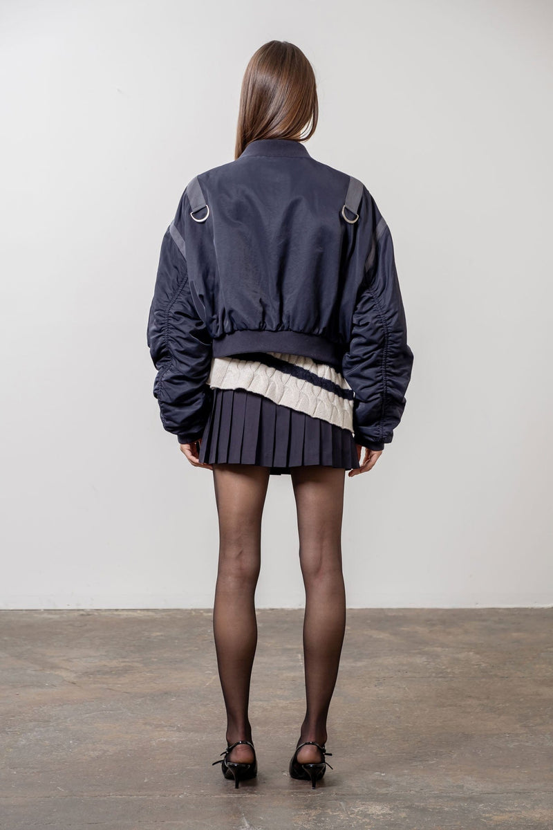 City Girl Navy Bomber Jacket