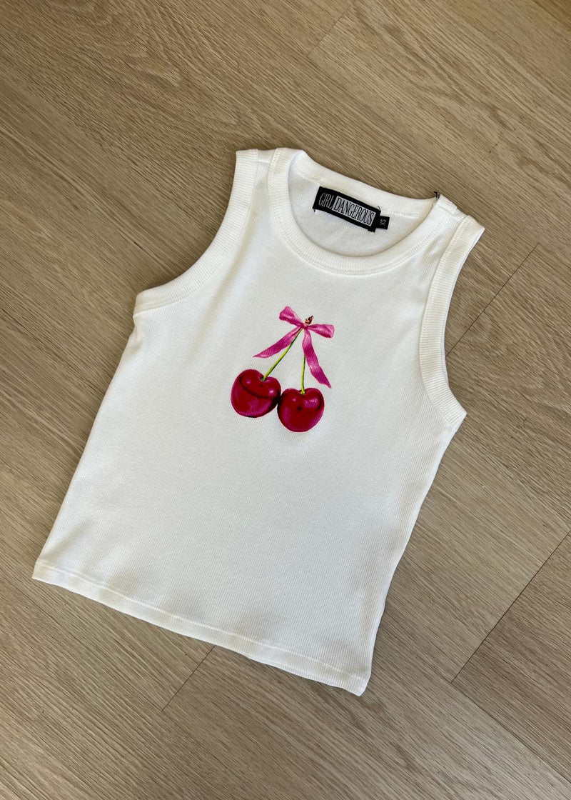 Parisian Cherries Graphic Tank