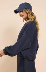 Pastime Textured Terry Pullover