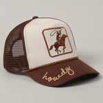 Cowboy Horse Embroidery Two-Tone Cap