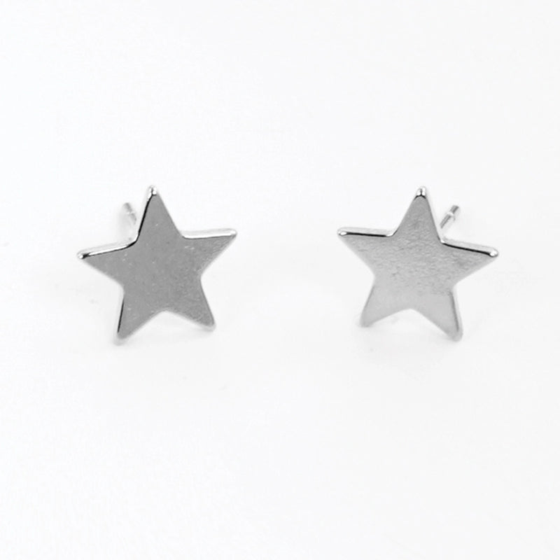 Gold-Dipped Brass Star Earring