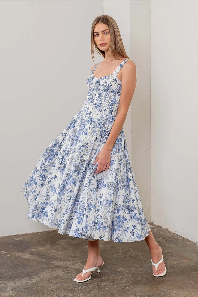 Romance Floral Midi Dress