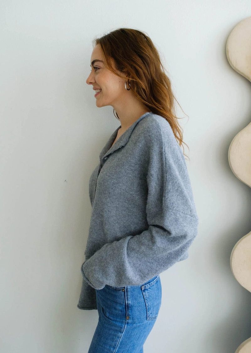 RESTOCK Piper Cardigan- Heather Grey