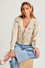 Charlotte Rosette Cardigan