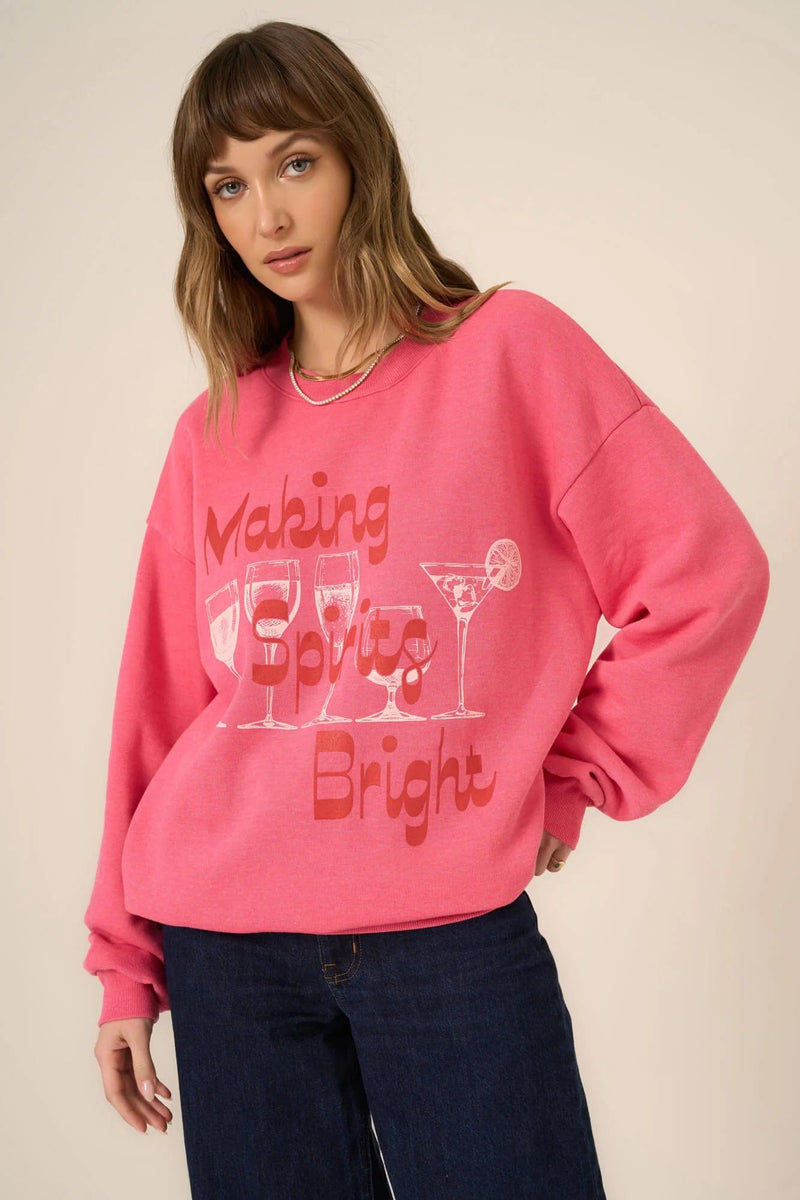 Making Spirits Bright Crew Neck Sweatshirt