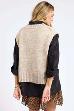 Individuality Side Tie Sweater Vest