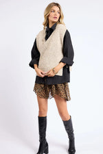 Individuality Side Tie Sweater Vest