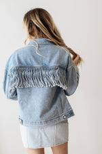 Dazey Denim Fringe Jacket